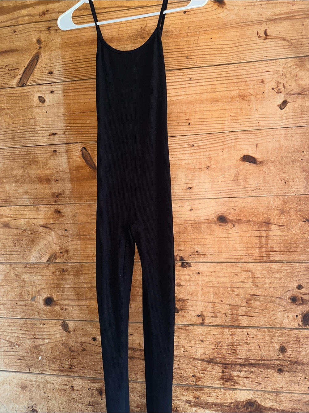 Lulus Ribbed Black Jumpsuit Bodysuit